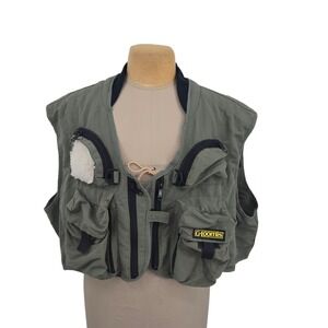 G.Loomis Fishing Vest Men XXL Green Made in USA Fly Fishing Multi Pocket Utility
